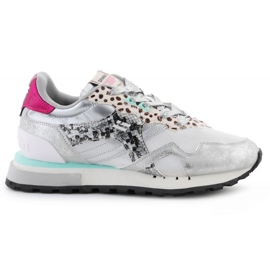 D.Franklin Scarpe Vibla Zig Patch DFSH378006-SILV bianco