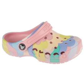 CROCS Baya Stagionale stampato CLOG 209728-606 Flip-flops rosa