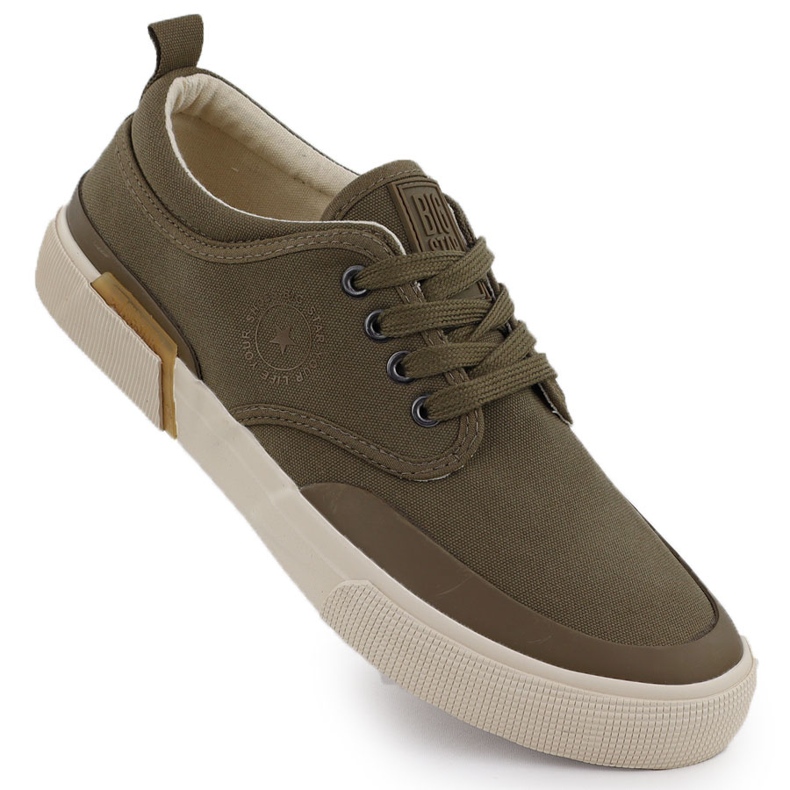 Sneaker tessili maschili Khaki Big Star RR174064 verde