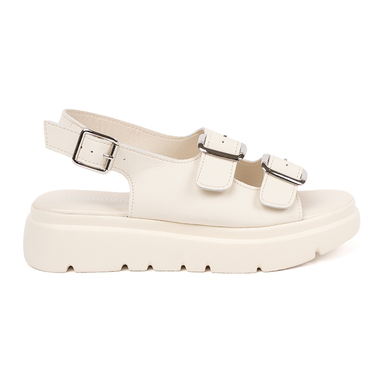Goodin Sandali classici beige sulla piattaforma