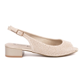 Goodin Sandali aperti a ruote basse beige