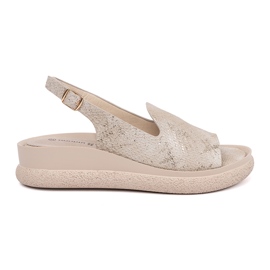 Goodin Beige comodo donne sandali
