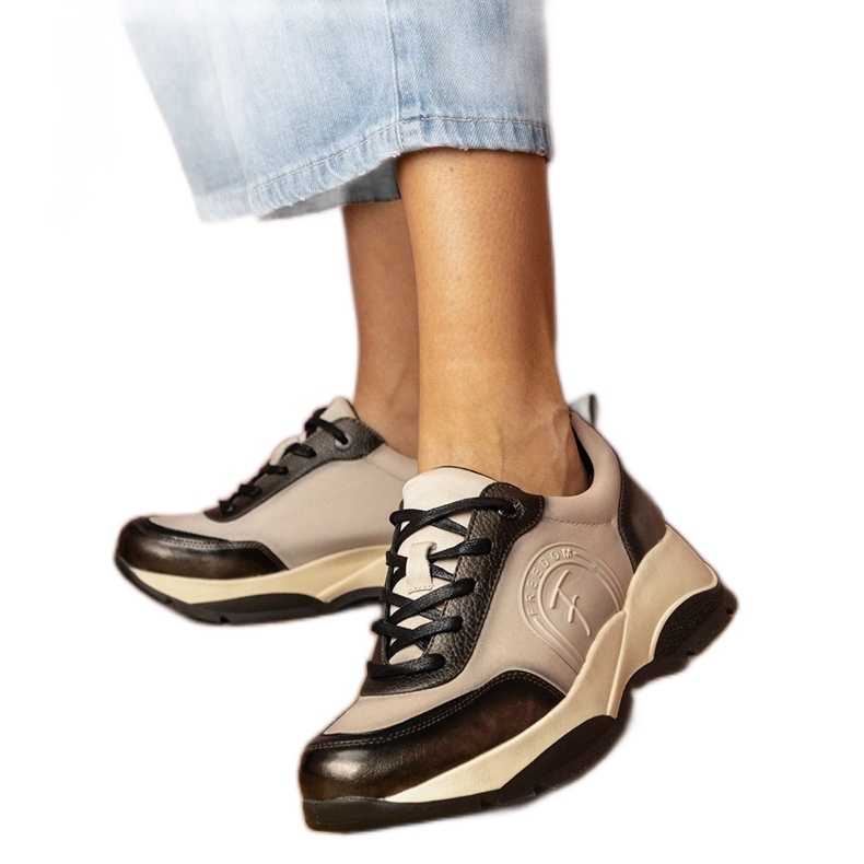 Sneaker sportive grigie donne grigio