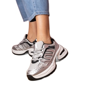 Sneaker d'argento sport sneaker