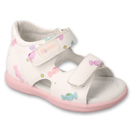 Sandali per bambini di Befado 170p116 con caramelle bianco