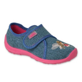 Slifori per bambini di Befado 660x021 blu con applicazione