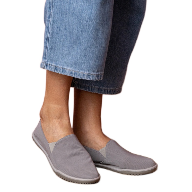 Sneaker sbloccate da donne grigie grigio