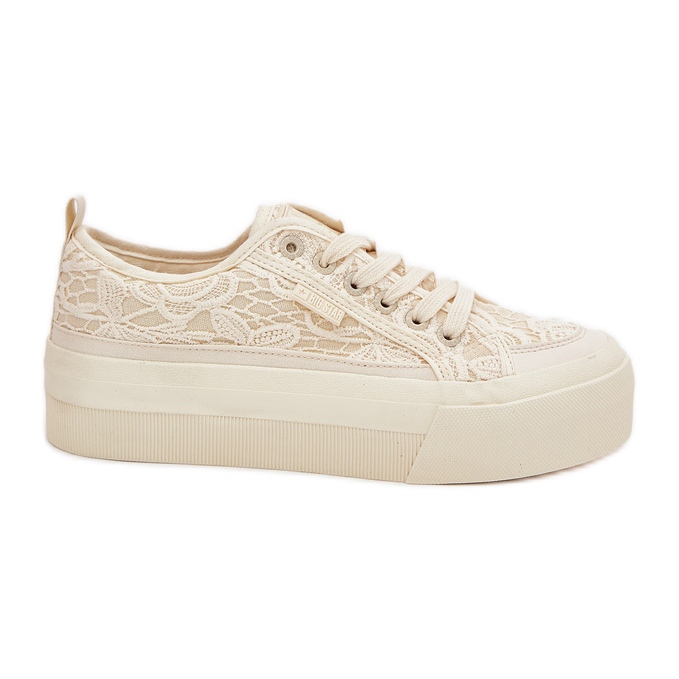 Big Star RR274746 Sneaker in pizzo femminile beige