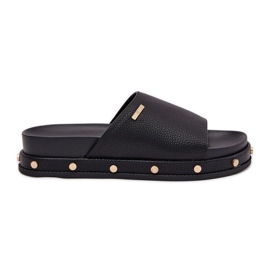 Flip da donna Flip sulla piattaforma con Big Star RR274214 Black Studs nero