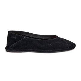 Ballerinas in pelle scamosciata femminile Big Star RR274080 Black nero