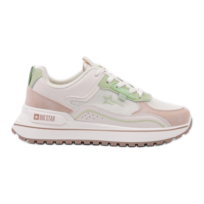 Sneaker Scarpe da donna Big Star NN274A091 beige con verde