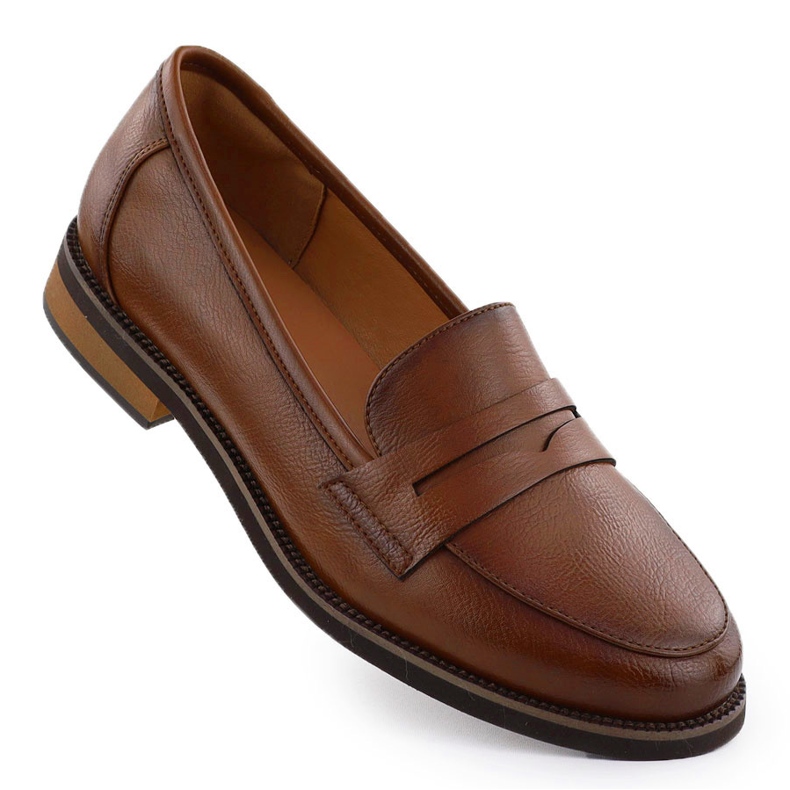 Scarpe mocassini da donna Lords Brown Potocki SZ12573 marrone