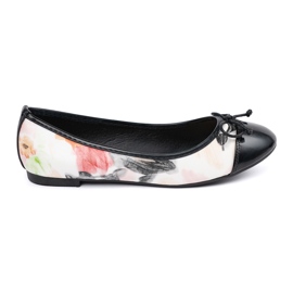 Ballerine colorate con naso nero multicolore