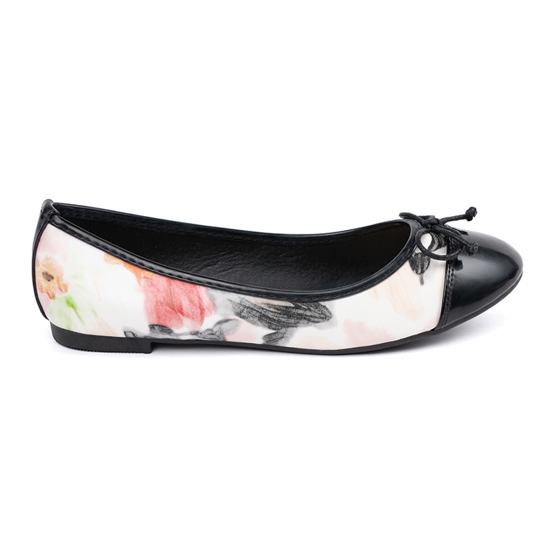 Ballerine colorate con naso nero multicolore
