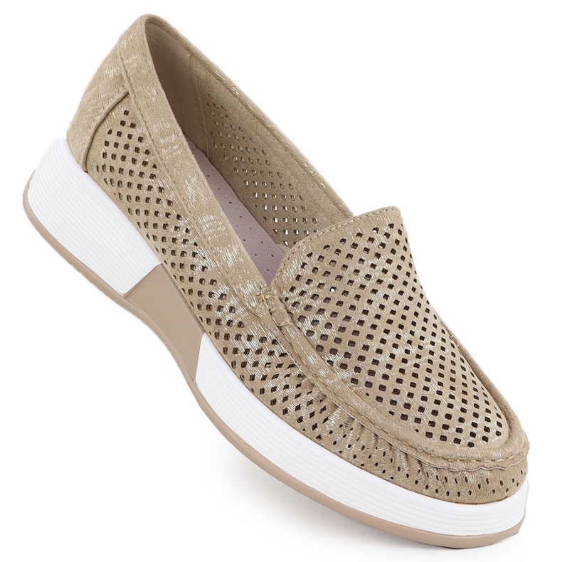 Scarpe da lavoro da donna sulla piattaforma Golden Sergio Leone 094H d'oro