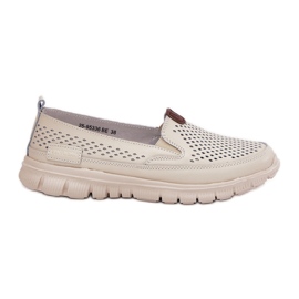 Openwork Vinceza 95336 Natural Ballerinas beige