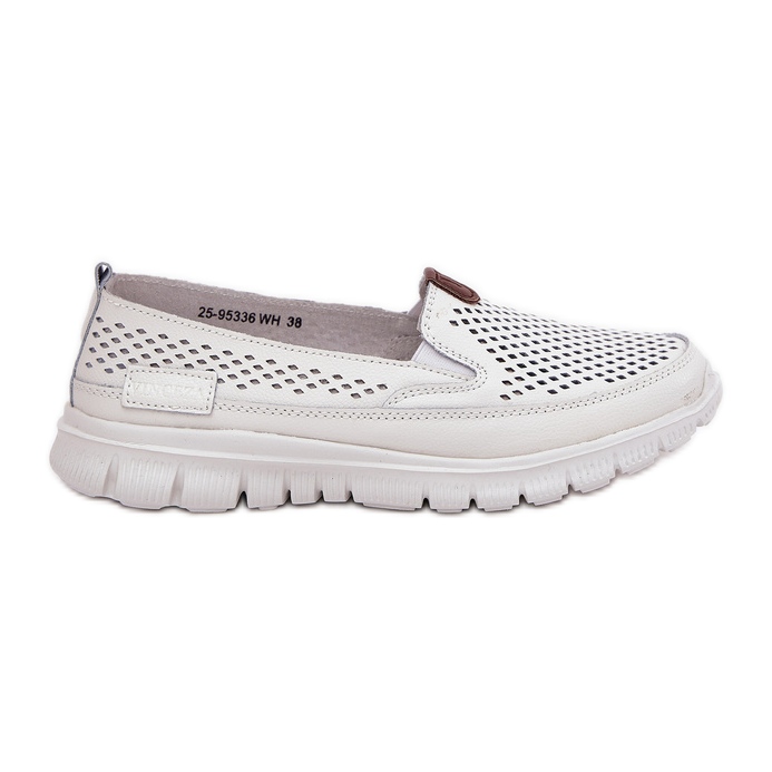 Openwork Vinceza 95336 Natural Ballerinas bianca
