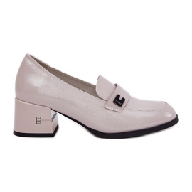 Scarpe in pelle dipinta con Vinceza 18105 Teli alti grigi grigio
