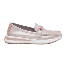 S.Barski Mocassini in pelle da donna S. Barski Gr51-598 Pink perla rosa