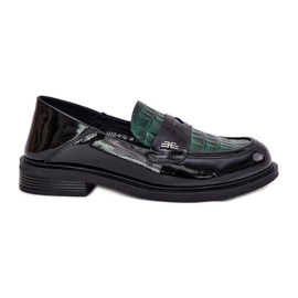 Vinted Vinceza femminile Mocassini in pelle 91125 Verde-nero