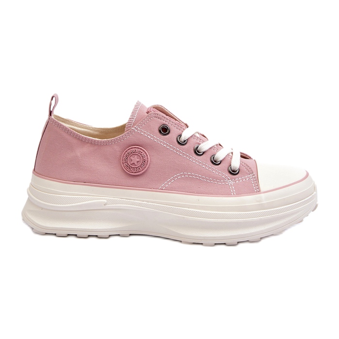 Scarpe da ginnastica da donna con suola massiccia Big Star NN274129 Rosa