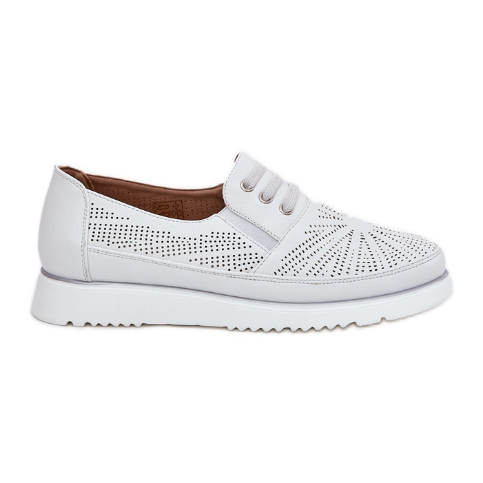 Evento Le scarpe da donna sono scivolate bianche bianca