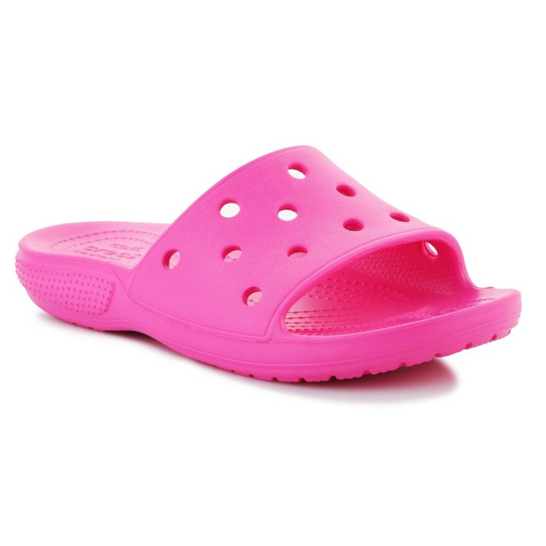 Flops Openwork Flops da donna Crocs Classic Slide 206121-6ub rosa