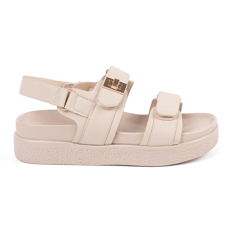 Goodin Sandali eleganti beige sulla piattaforma