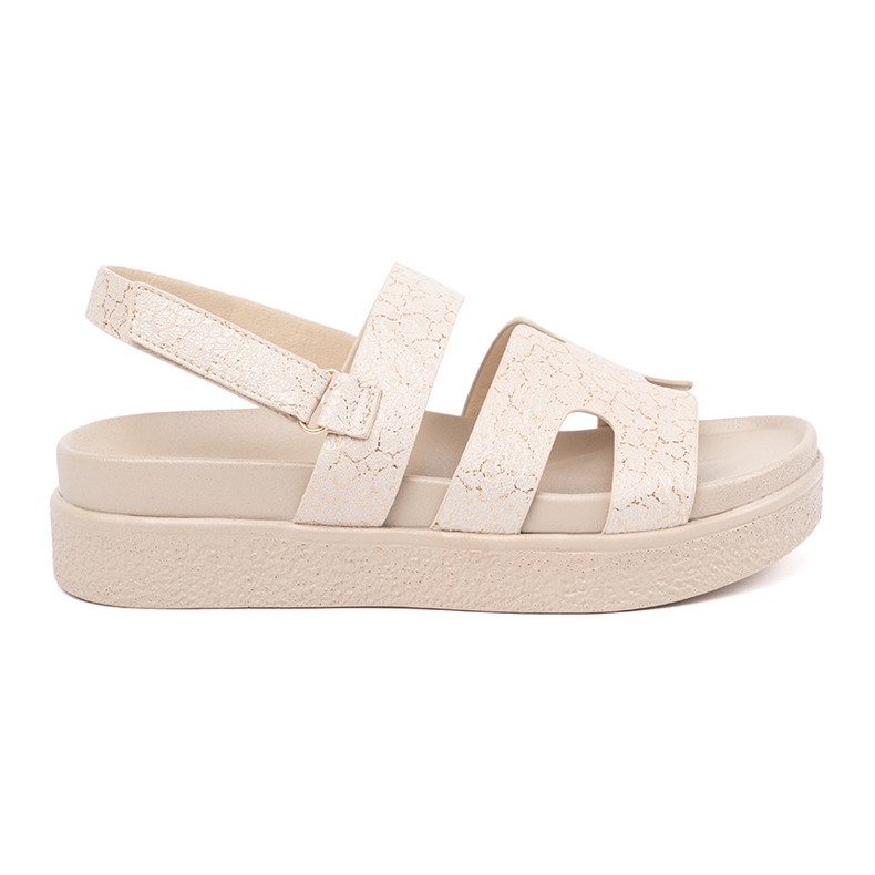 Goodin Sandali classici sulla piattaforma beige