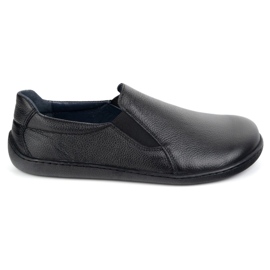Scarpe da donna in pelle a piedi nudi slippato Pollonus 5-1308-026 Verona nera nero