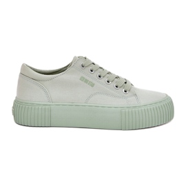 Sneakers materiale da donna Big Star RR274408 Green-Station