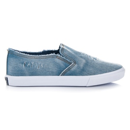 American Club Sneakers slip on in denim blu