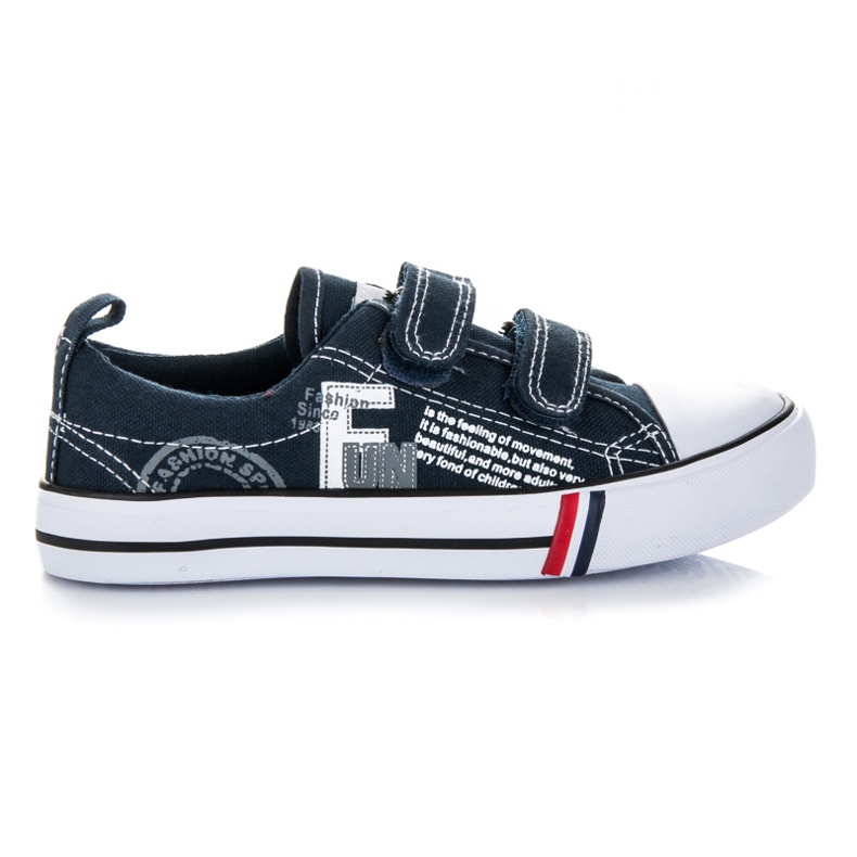 American Club Sneakers blu navy con velcro