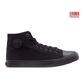 Big Star Scarpe da uomo ad alta stella ff174550 sneaker nere