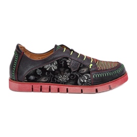 Scarpe in pelle da donna Maciejka 06784-20 Nero