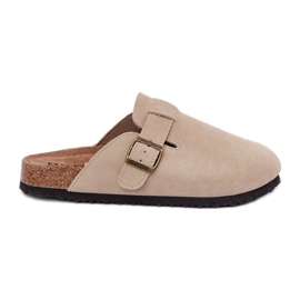Big Star SIGHT FLIP -Flops Oschi femminili con una grande stella RR274A385 BEIGE Fibbia