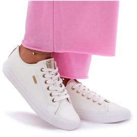 Sneaker femminili con Eco Leather Big Star RR274748 White bianco