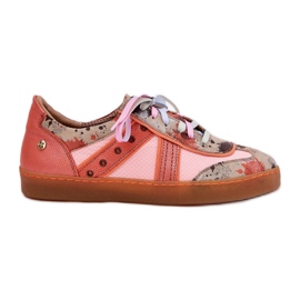 Sneaker in pelle da donna Maciejka 06840-18 Orange arancia