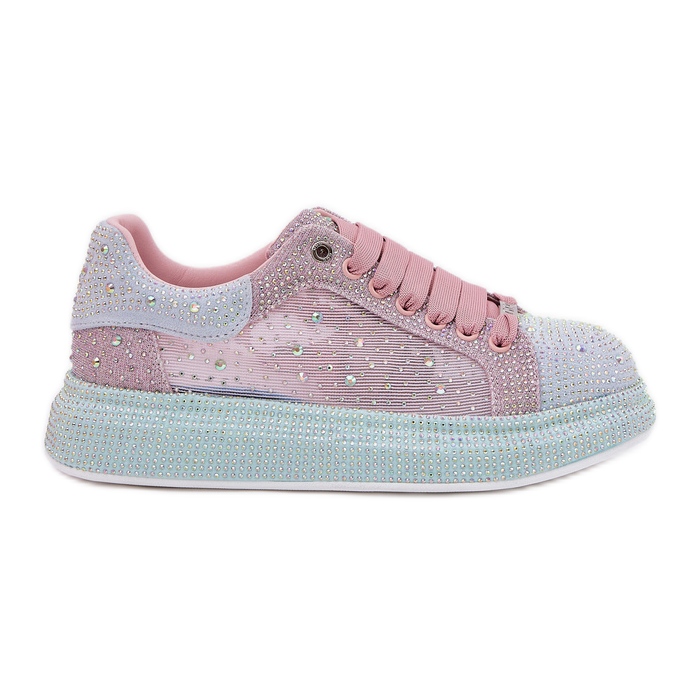 Sneaker decorate sulla piattaforma Multikolor Goe RR2N4009 rosa