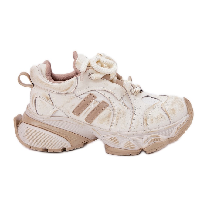 Sneakers in pelle da donna Goe rr2n4037 beige