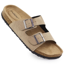 Pantofole regolabili da donna Taupe Evento 8997 beige