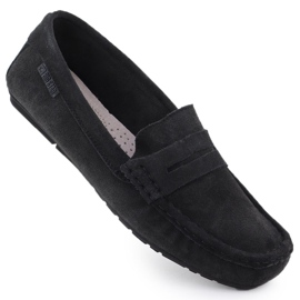 Mocassini in pelle femminile Nero Big Star RR274948