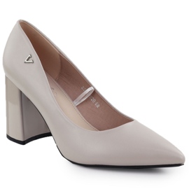 Pompe da donna su un pilastro grigio decorativo Vinceza 62220