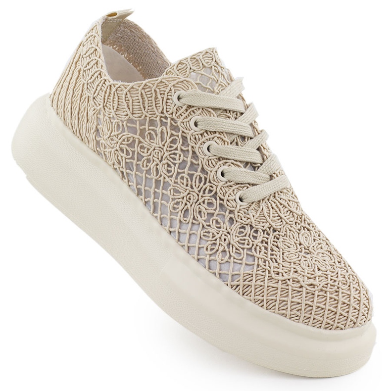 Scarpe da donna sulla piattaforma Beige Vinceza 17371