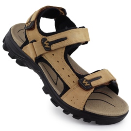 Cammello vanhorn 28302 sandali in pelle marrone