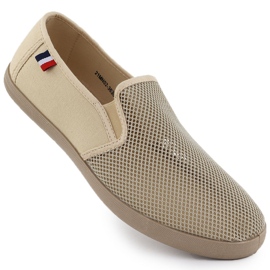 News Sneaker Openwork maschile slip -in beige notizie 3636