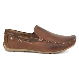 KOMODO Mocassini in pelle maschile 920/k/r marrone