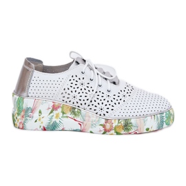 Scarpe da donna artiker 56c1799 bianco e argento bianca