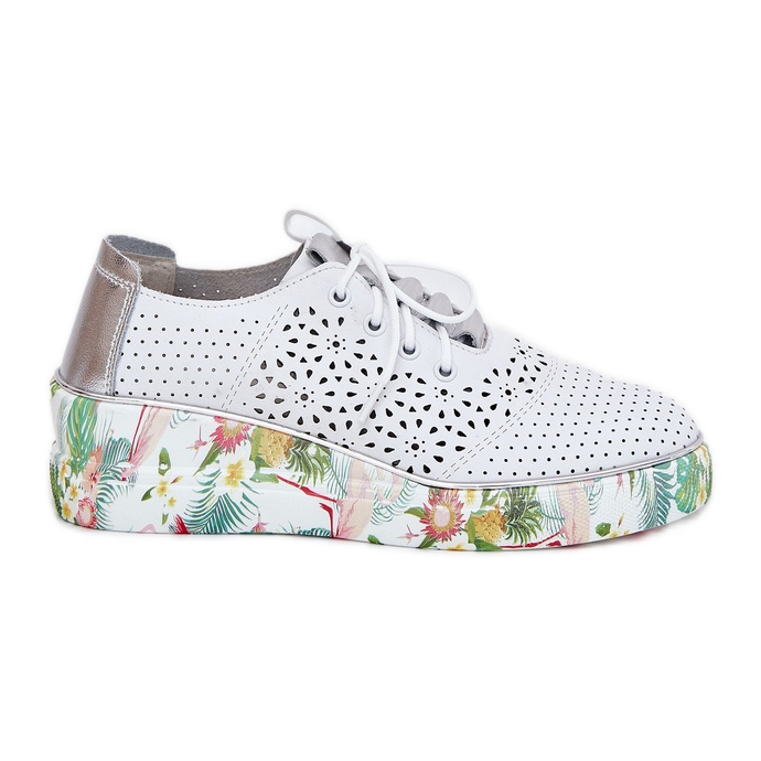 Scarpe da donna artiker 56c1799 bianco e argento bianca