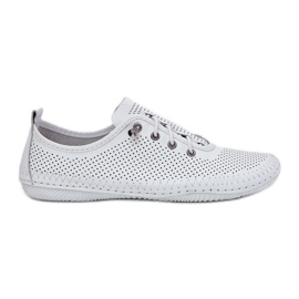 Scarpe da donna realizzate con artiker in pelle naturale 54C0831 BIANCO
